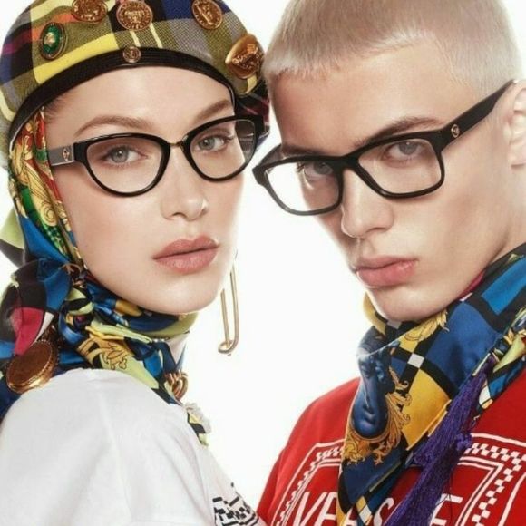  Versace VE3315 GB1 Eyeglasses Black Cat Eye Women - Picture 13 of 13